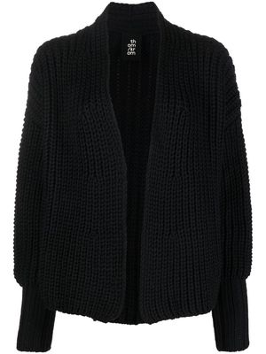Thom Krom chunky knitted cardigan - Black