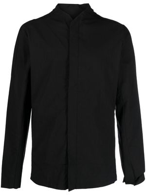 Thom Krom collarless button-up shirt - Black