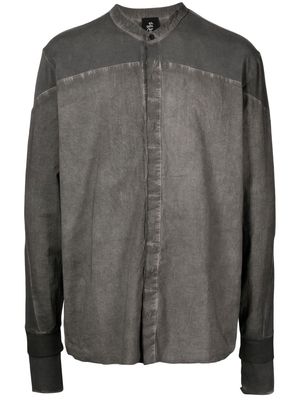 Thom Krom collarless button-up shirt - Grey