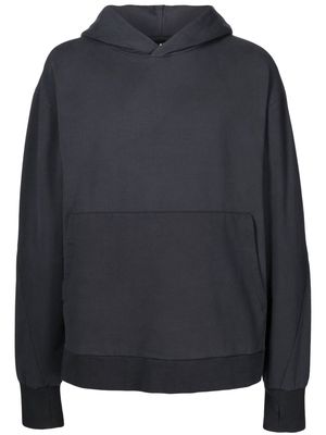 Thom Krom contrast-panel long-sleeve hoodie - Grey