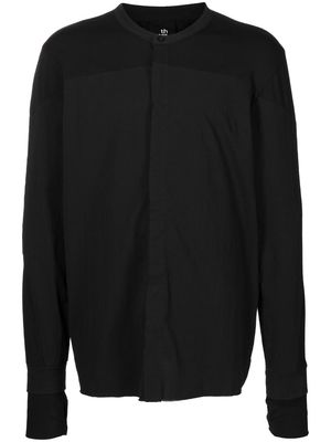 Thom Krom contrast-panel long-sleeve shirt - Black