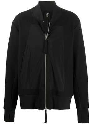 Thom Krom contrast-panel zipped sweatshirt - Black