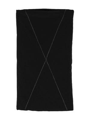 Thom Krom contrast-stitch padded tube scarf - Black