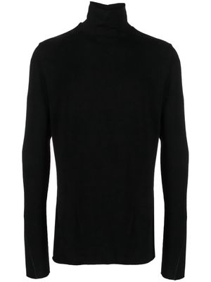 Thom Krom contrast-stitching high-neck T-shirt - Black
