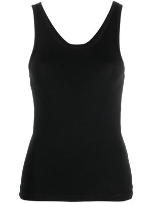 Thom Krom contrast-stitching sleeveless top - Black