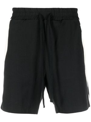 Thom Krom contrasting-stripe track shorts - Black