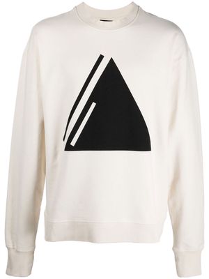Thom Krom cotton graphic-print sweatshirt - Neutrals