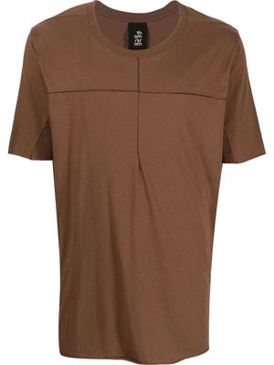 Thom Krom crew neck short-sleeved T-shirt - Brown
