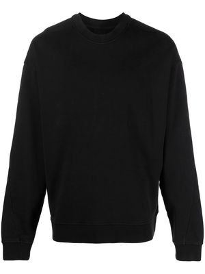 Thom Krom crop-shoulder sweatshirt - Black