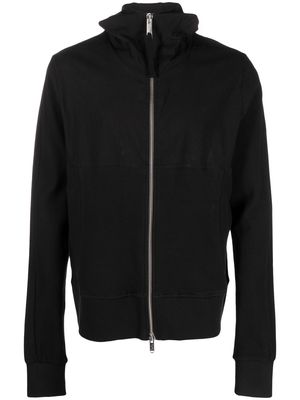 Thom Krom cross zip-up hoodie - Black