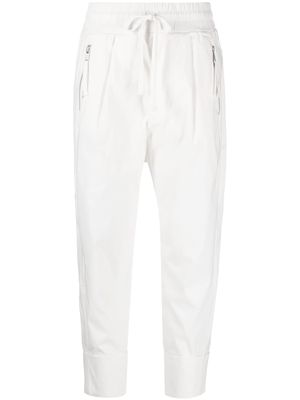 Thom Krom darted slim-fit trousers - White