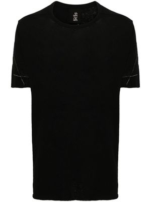 Thom Krom decorative-stitching fine-knit T-shirt - Black