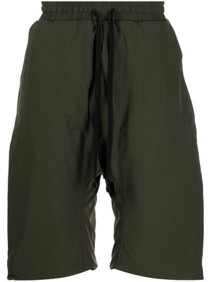 Thom Krom drawstring drop-crotch shorts - GREEN