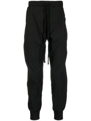 Thom Krom drawstring-waist tapered trousers - Black