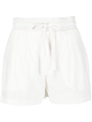 Thom Krom drawstring waistband shorts - White