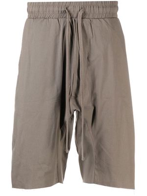 Thom Krom drop-crotch drawstring shorts - Grey