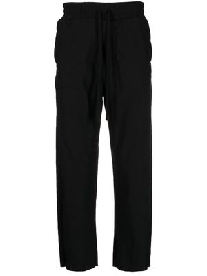 Thom Krom elastic-waist straight-leg trousers - Black