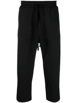 Thom Krom elasticated cropped trousers - Black