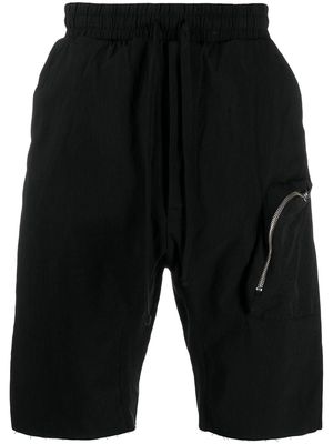 Thom Krom high-waisted zip pocket shorts - Black