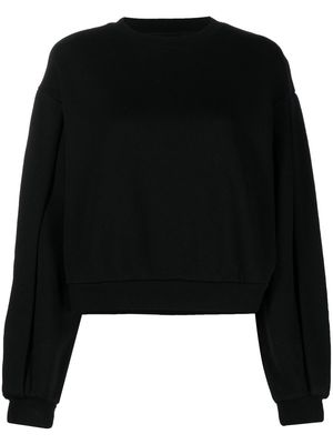Thom Krom inverted-pleat sleeve sweatshirt - Black