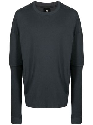 Thom Krom layered-sleeve sweatshirt - Grey