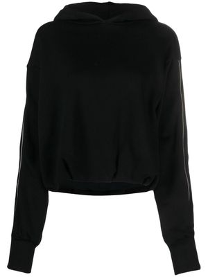 Thom Krom long-sleeve tencel-cotton hoodie - Black