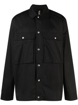 Thom Krom long-sleeved press-stud shirt - Black