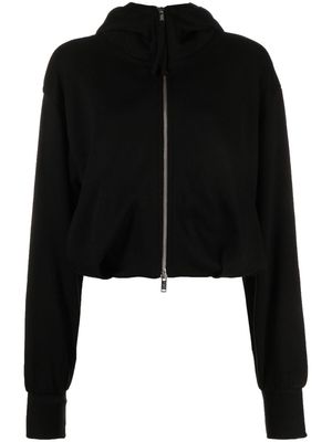 Thom Krom long-sleeved zipped hoodie - Black