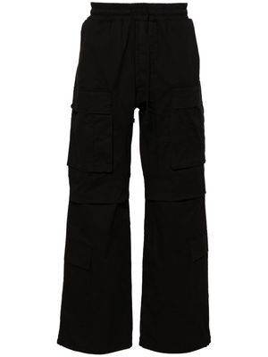 Thom Krom mid-rise flared cargo trousers - Black