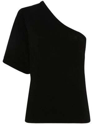Thom Krom one-shoulder jersey T-shirt - Black