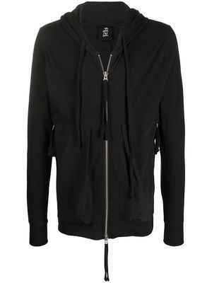 Thom Krom oversized pocket drawstring hoodie - Black