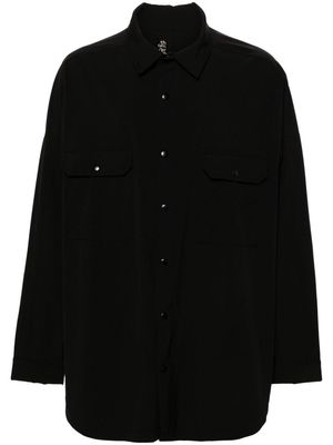 Thom Krom press-stud long-sleeve shirt - Black