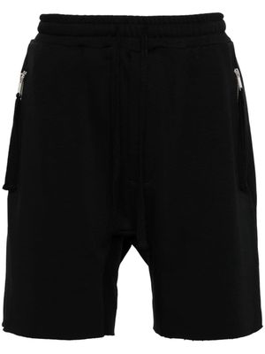 Thom Krom raw-cut jersey shorts - Black
