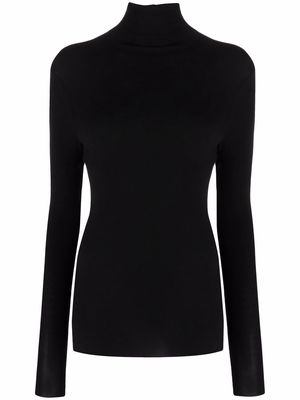Thom Krom roll-neck fitted top - Black