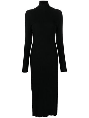 Thom Krom roll-neck knit dress - Black