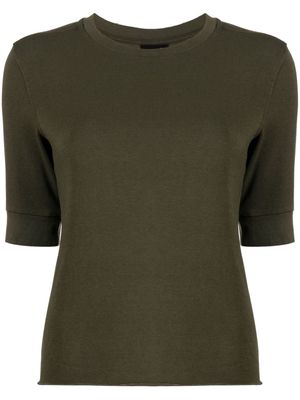 Thom Krom round-neck knitted T-shirt - Green