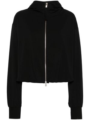 Thom Krom rushed jersey hooded jacket - Black