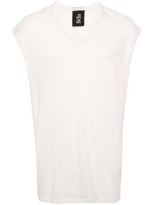 Thom Krom scoop-neck sleeveless T-shirt - White