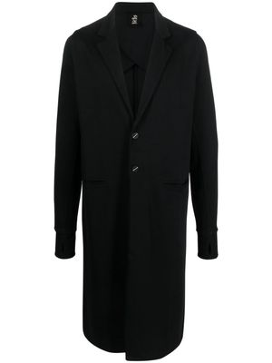 Thom Krom single-breasted cotton blend coat - Black