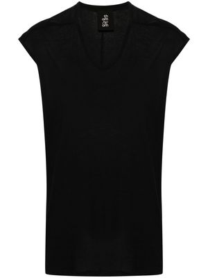 Thom Krom sleeveless semi-sheer T-shirt - Black