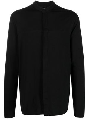 Thom Krom slim-cut band-collar shirt - Black