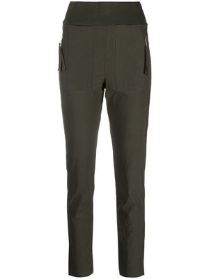 Thom Krom slim-cut mid-rise trousers - Green