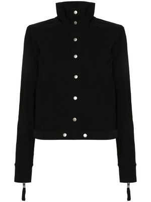 Thom Krom stand-up-collar ribbed jacket - Black