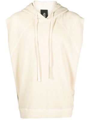 Thom Krom stretch-cotton hooded vest - Neutrals