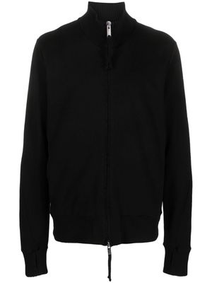 Thom Krom thumb-slot zip-up sweatshirt - Black