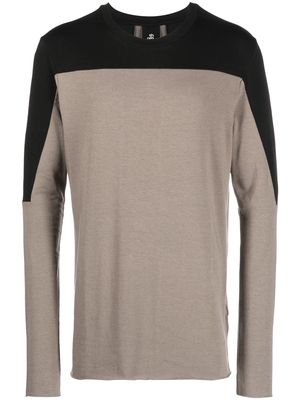 Thom Krom two-tone long-sleeve T-shirt - Grey