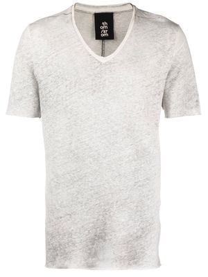Thom Krom V-neck slim fit t-shirt - Grey