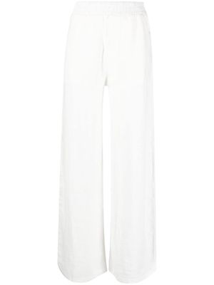 Thom Krom wide leg linen trousers - White