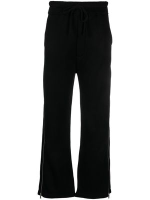 Thom Krom zip-embellished drawstring track pants - Black