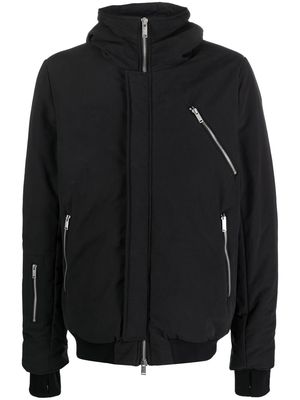 Thom Krom zip-up hooded jacket - Black